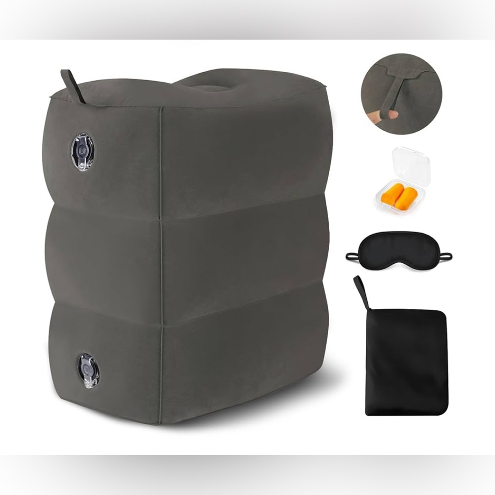 Fabuday Inflatable Travel Foot Rest Pillow